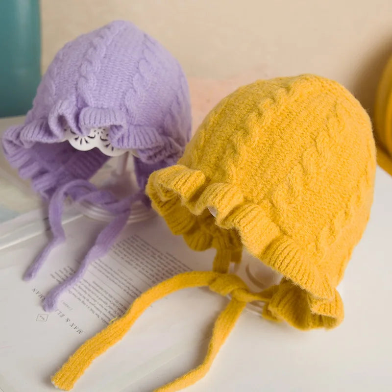 Ear Protection Warm Woolen Knitted Baby Hat childrensterritory