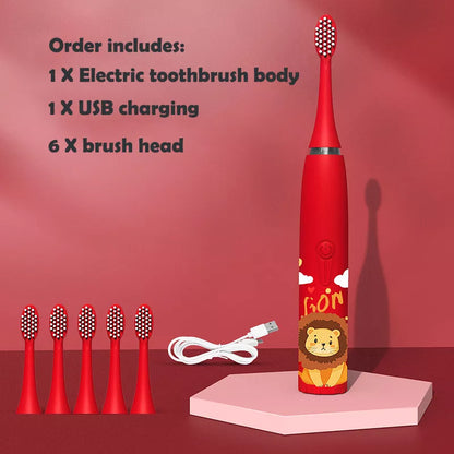 Kids Waterproof Rechargeable Electric Toothbrush childrensterritory