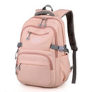 Solid Color Waterproof Shoulder Backpack for Teenage Girls childrensterritory