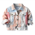 Kids Stylish Tiedye Denim Jackets for Spring Autumn childrensterritory