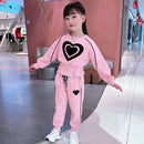 Girls Heart Design Long Sleeves Autumn Clothing Set childrensterritory
