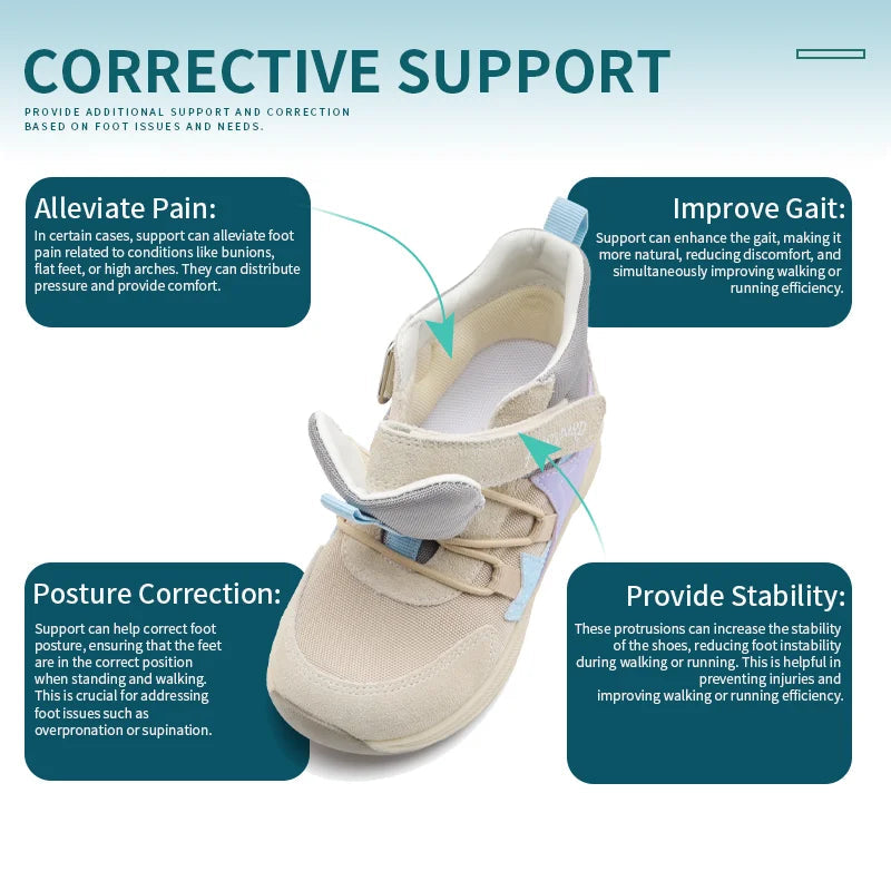 Kids Casual Winter Sneakers with Hard Heel and Arch Support childrensterritory