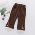 Kids Girls Corduroy Long-Flared Pants for Spring Autumn childrensterritory