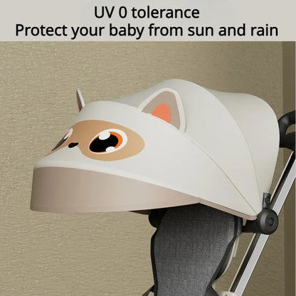 Lightweight Four-wheel Baby Stroller with Canopy childrensterritory
