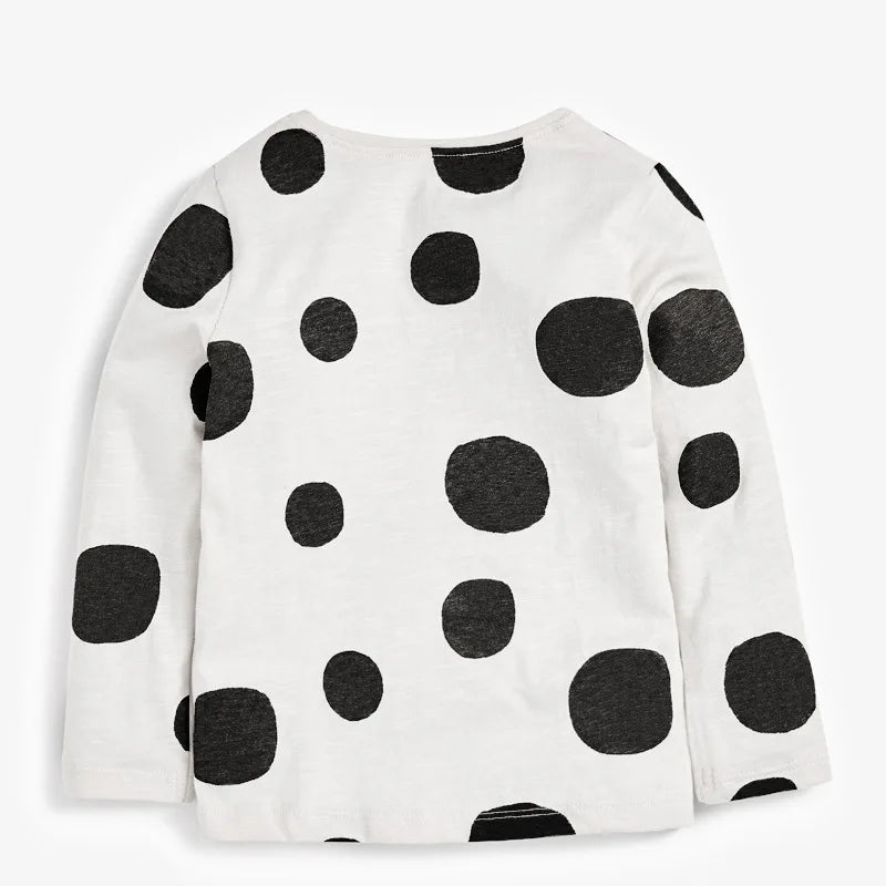 Girls Long Sleeve Bee Appliques Cotton Top childrensterritory