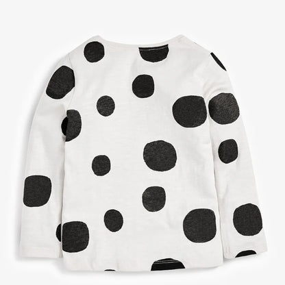 Girls Long Sleeve Bee Appliques Cotton Top childrensterritory