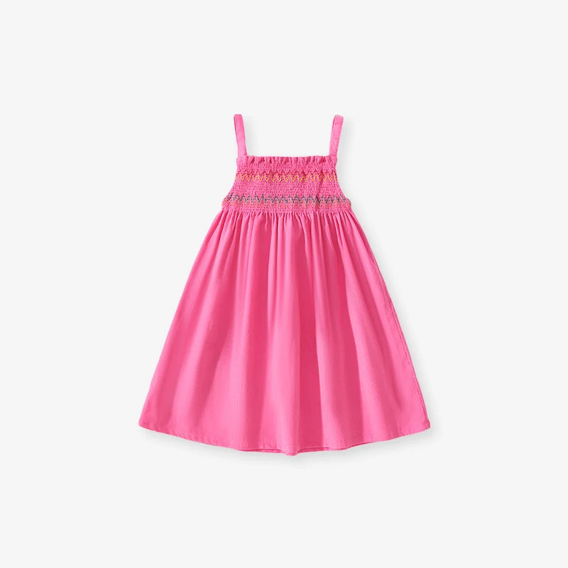 Cartoon Rabbits Embroidery Little Girls Corduroy Dress