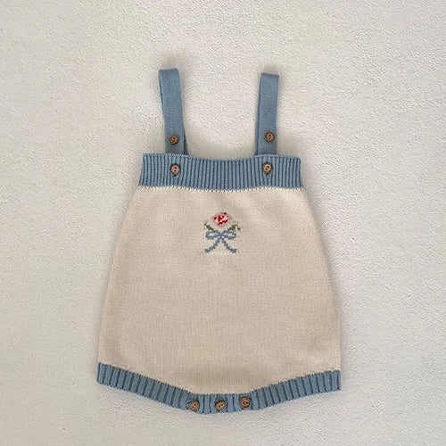 Baby Girl Hollow Out Knitwear Outfit Set