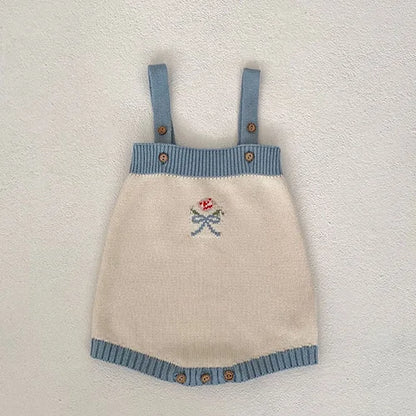 Baby Girl Hollow Out Knitwear Outfit Set