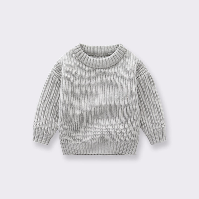 Baby/Kids Loose Round Neck Knitted Sweater Pullover childrensterritory