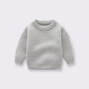 Baby/Kids Loose Round Neck Knitted Sweater Pullover childrensterritory