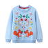 Girls Full Sleeves Flowers Embroidery Casual Sweatshirts childrensterritory