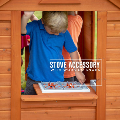 Kids Wooden Playhouse for Backyard with All Accessory childrensterritory