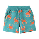 Kids Boys Jungle Theme Print Cotton Short Pants for Summer
