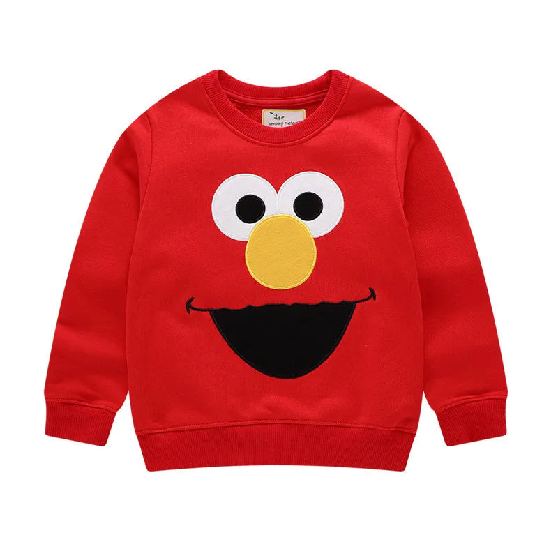 Long Sleeve Stars Cartoon Print Kid Boys Girls Sweatshirts childrensterritory