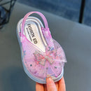 Rhinestones Bow Design Princess Slippers for Kids Girls