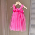 Little Girls 3D Flower Design Tutu Princess Dresses for Summer childrensterritory