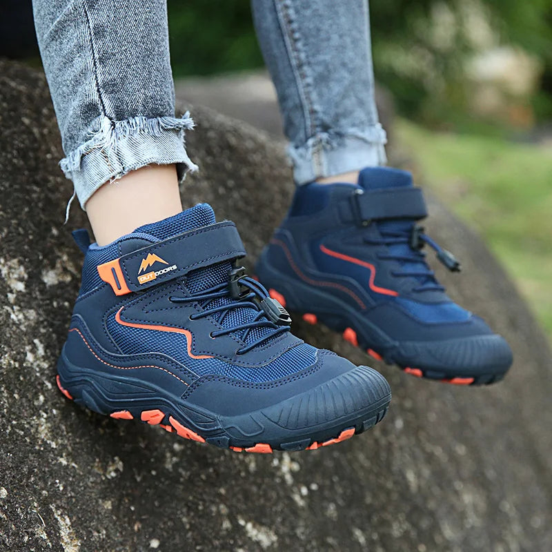 Kids New Designer Velcro High Top Climbing Shoes