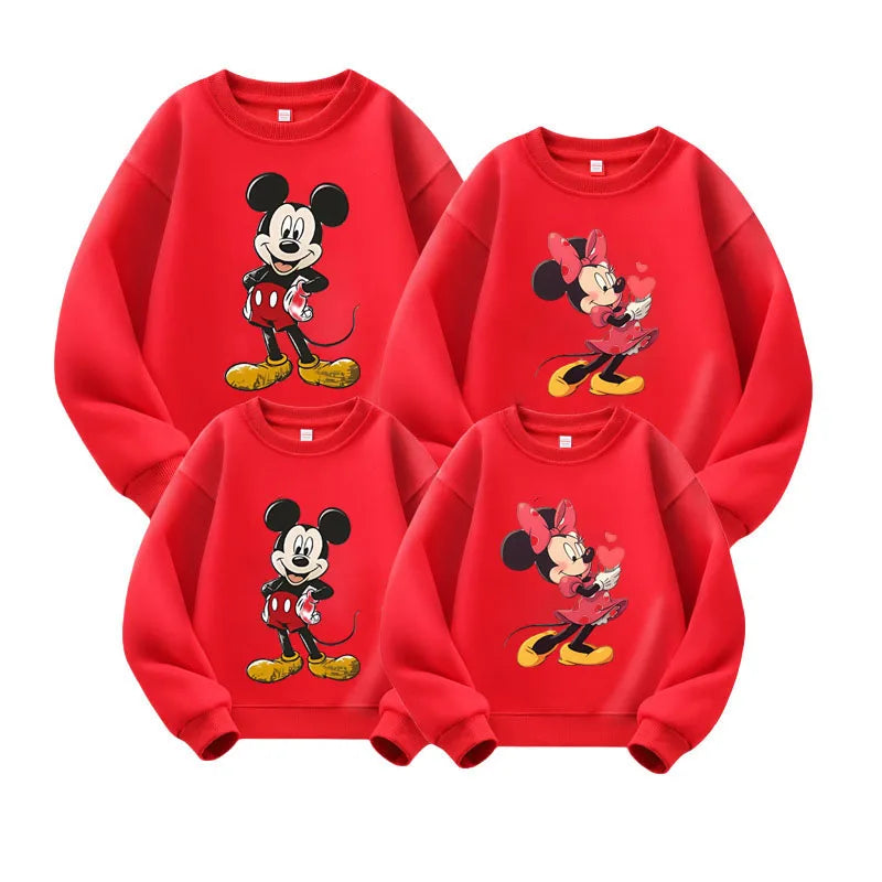 Cartoon-Design Long-Sleeve Family Matching Winter Sweater