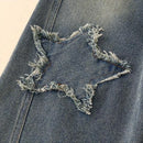 High Waist Wide-leg Kids Girls Denim Trousers childrensterritory