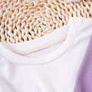 2pcs Color Blocking Top and Pants Girl's Clothing Set childrensterritory