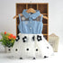Baby Girl Flower Mesh Denim Dress for Summer childrensterritory