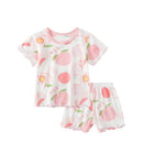 Printed 2pcs/set Toddler Girls Top and Pajama Set Home Wear childrensterritory