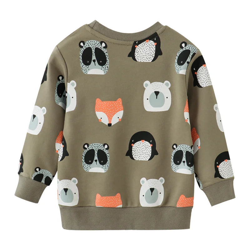 Cute Cartoon Design Kids Boys Girls Sweatshirts