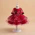 Flower Embroidery Tulle Princess Dresses for Kids Girl Birthday childrensterritory