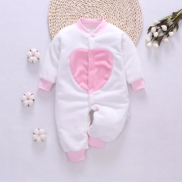 Baby Kids Cartoon Design Winter Bodysuits