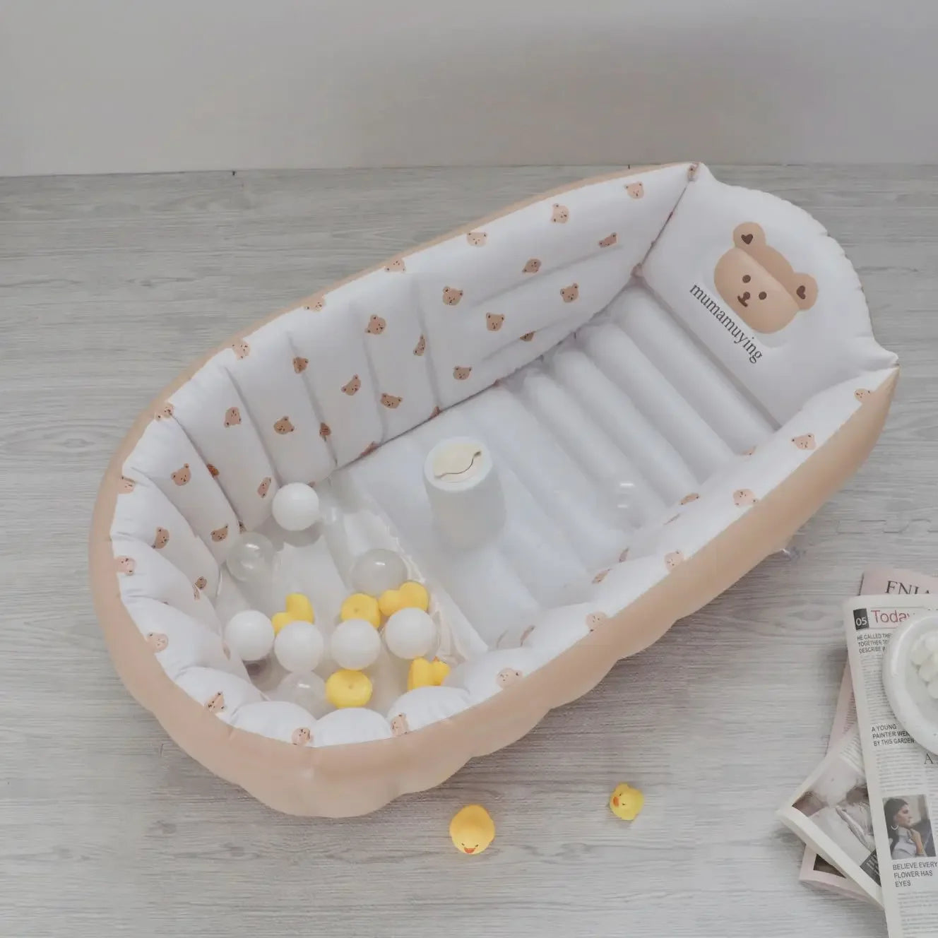 Inflatable and Portable Baby Swimming Bathtub