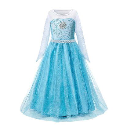 Kids Girls Jasmine Elsa Anna Bella Rapunzel Costumes childrensterritory