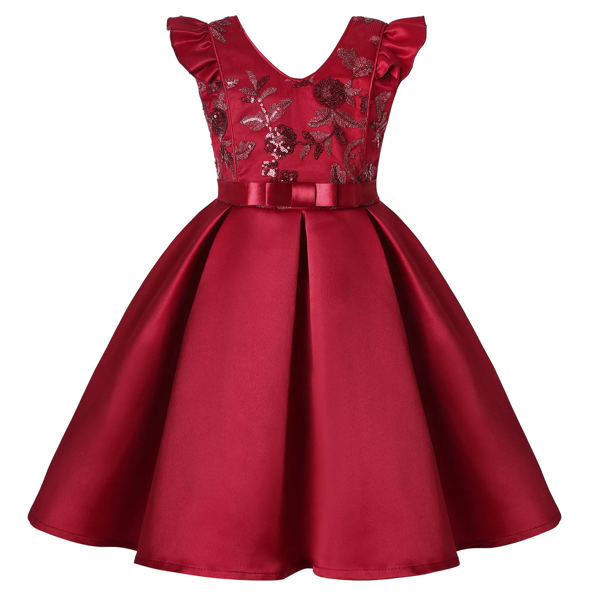 Beading Flower Design Wedding Party Tutu Dresses for Girls childrensterritory