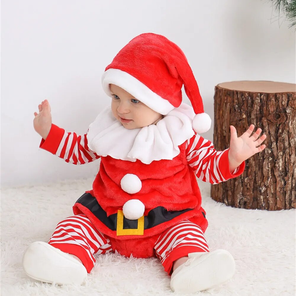 Baby 3PCS Santa Claus Costume for Christmas childrensterritory