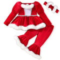 Girls' Long-Sleeved Christmas Clothing Set childrensterritory