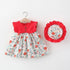 Baby Girls Cute Sleeveless 2 Pieces Stripe Pattren Dress Set childrensterritory