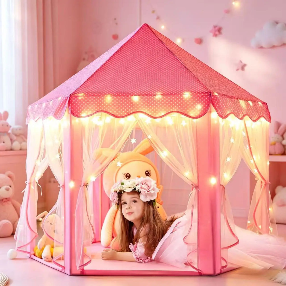 Kids Play Tent Large Castle Fairy Tent