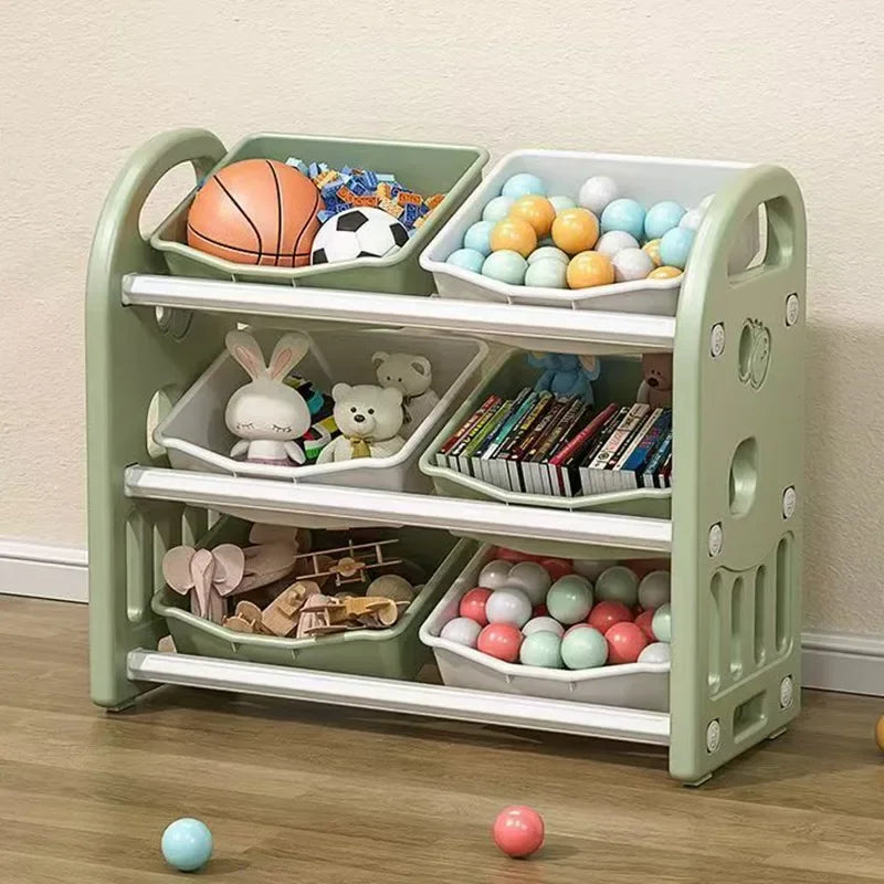 Multi-Purpose Toy Organizer Bookcase for Kids Room