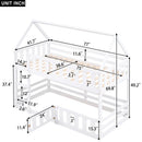 Fenced-in and Door-Equipped Twin-Over-Twin bunk bed