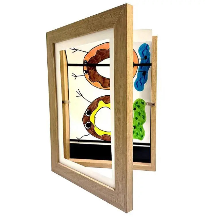 Kids Art Frames Changeable Display with Magnetic Front Open childrensterritory