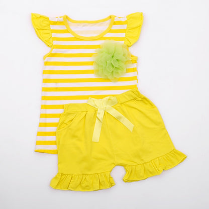 Kids Girls 2 Piece Trendy Summer Clothing Sets childrensterritory