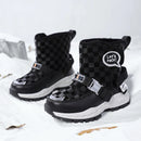 Kids Warm Plush Rubber Sole Outdoor Boots for Winter childrensterritory