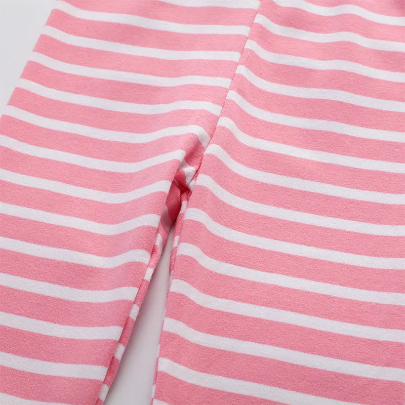 Little Girls Cartoon Embroidery Cotton Trousers childrensterritory