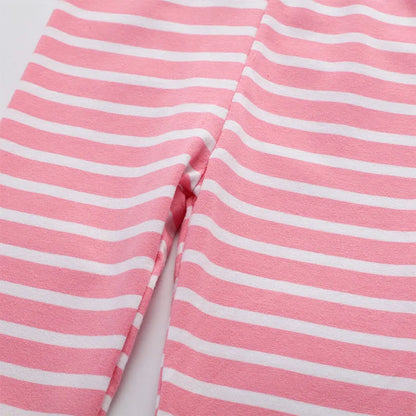 Little Girls Cartoon Embroidery Cotton Trousers childrensterritory
