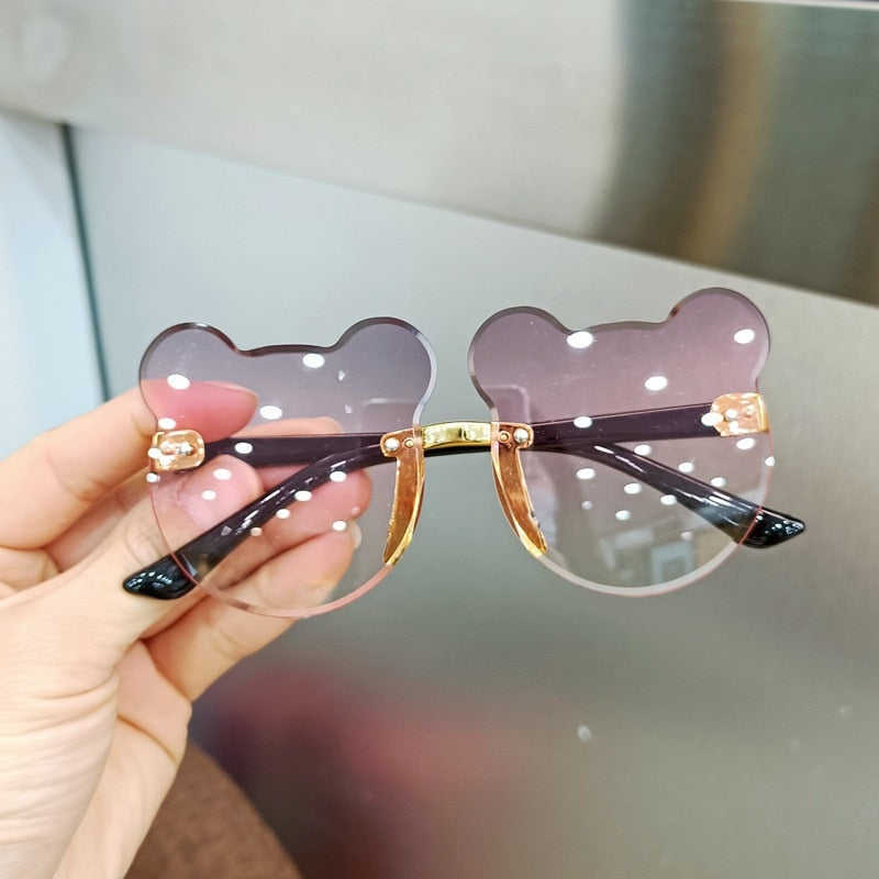Kids Bear Shape Anti-glare Sun Glasses for Girls Boys childrensterritory