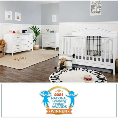4-in-1 Convertible Crib Perfect for Newborn Baby to Big Kids childrensterritory