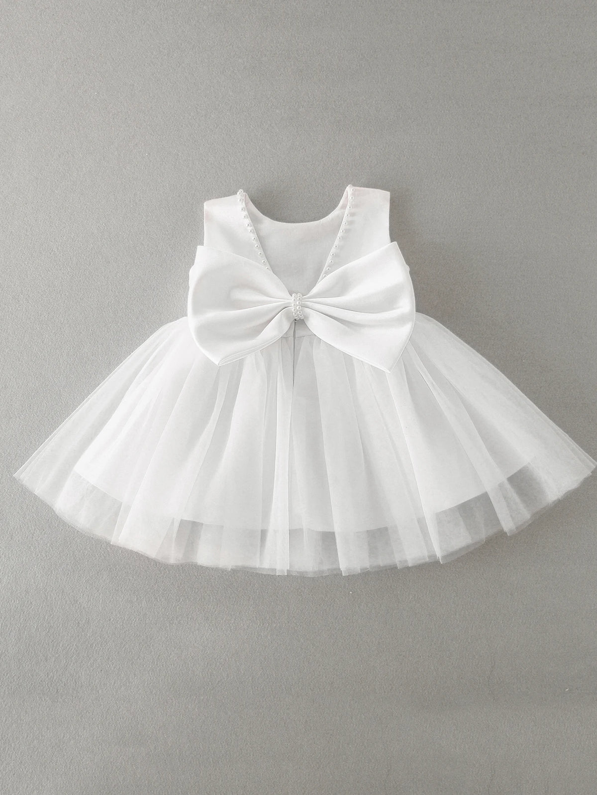 Toddler Girls Bow Design Formal Occasion Tutu Fluffy Gown