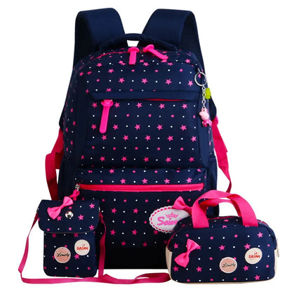 3pcs/set Lovely Print Fashion Backpacks for Children childrensterritory