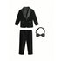 Kids Boys Formal Velvet Suit Set With Bowtie childrensterritory