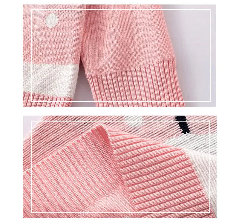 Kids Cartoon Print Soft Warm Sweaters